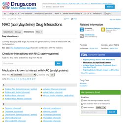 NAC Drug Interactions
