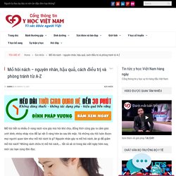 Mồ hôi nách – nguyên nhân, hậu quả, cách điều trị và phòng tránh từ A-Z
