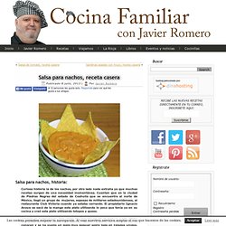 Salsa para nachos, receta casera - Cocina familiar