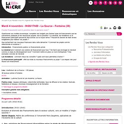 Mardi 4 novembre - 9h00/17h00 - La Source - Fontaine (38)