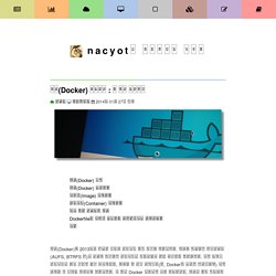 Docker 튜토리얼