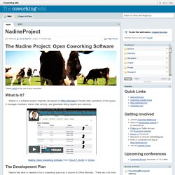 Nadine Open Coworking Software