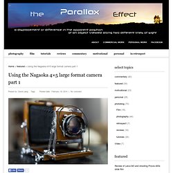 Nagaoka 4x5 Large Format Photography Fujifilm 160NS