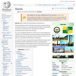 Nairobi - wikipedia