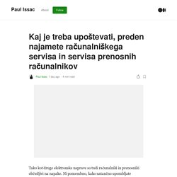 Kaj je treba upoštevati, preden najamete računalniškega servisa in servisa prenosnih računalnikov
