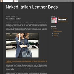 Woven Italian leather