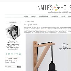 Nalle's House: DIY: Cage Light Sconces