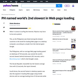 PH named world's 2nd slowest in Web page loading