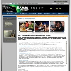 NAMM Foundation Grants