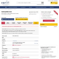 Société NAMUJIMBO DEO à VIGNEUX SUR SEINE (Chiffre d'affaires, bilans, résultat) avec Verif.com - Siren 801653031