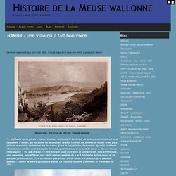 NAMUR - une ville où il fait bon vivre - Histoire de la Meuse wallonne