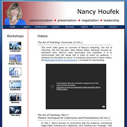 Nancy Houfek - Videos