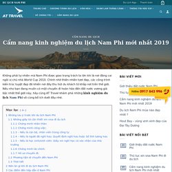 Cẩm nang kinh nghiệm du lịch Nam Phi mới nhất 2019 - Tour nam phi