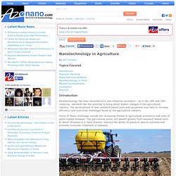Nanotechnology in Agriculture
