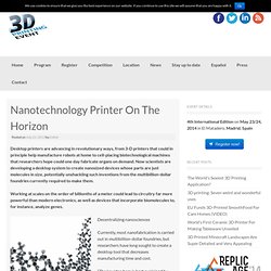 Nanotechnology Printer On The Horizon
