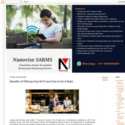 Nanovise Technologies: Benefits of Offering Free Wi-Fi and How to Do It Right