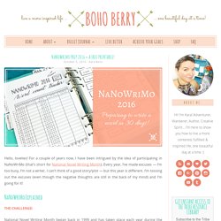 NaNoWriMo Prep 2016 + a FREE Printable!