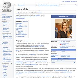 Naomi Klein - Wiki