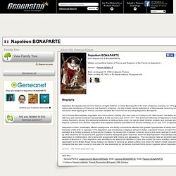 Napoléon BONAPARTE : Sa généalogie - GeneaStar