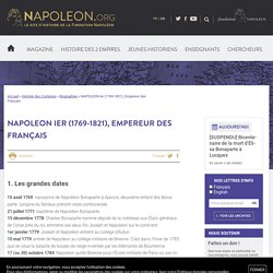 NAPOLEON Ier (1769-1821), Empereur