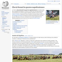 Cheval durant les guerres napoléoniennes