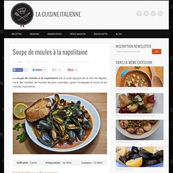Soupe de moules à la napolitaine - La Cisine Italienne