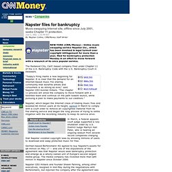 Napster files for bankruptcy - Jun. 3, 2002