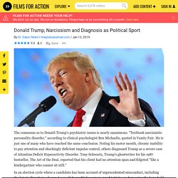 Donald Trump, Narcissism and Diagnosis as Political Sport