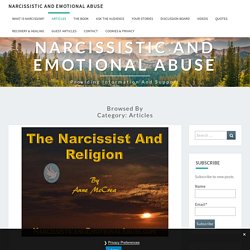 Articles – Narcissistic and Emotional Abuse