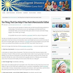 Narcissistic Father? Ten Things That Can Help