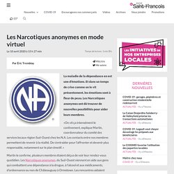 Les Narcotiques anonymes en mode virtuel - Journal Saint-François