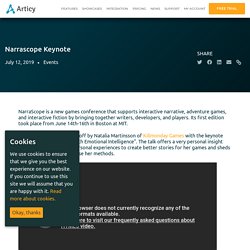 Narrascope Keynote – Articy