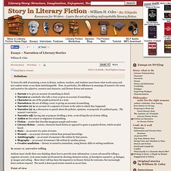 Essays – Narration of Literary Stories » Story in Literary Fiction