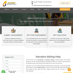 Narrative Assignment Help