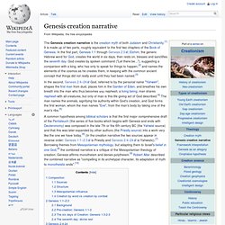 Genesis creation narrative