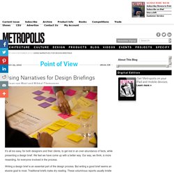 Using Narratives for Design Briefings - Point of View - November 2012