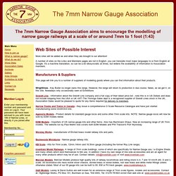The 7mm Narrow Gauge Association - Links