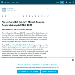 Narrowband IoT (nb- IoT) Market Analysis, Regional Analysis 2020: 2027: ext_5720990 — LiveJournal
