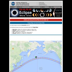 Annular Solar Eclipse of 2012 May 20