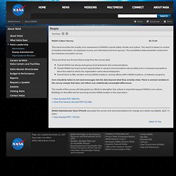 NASA Culture Survey