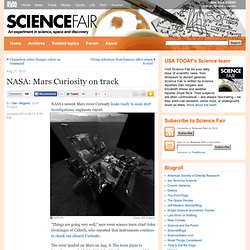 NASA: Mars Curiosity on track