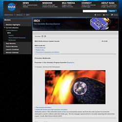 IBEX NASA Science Update Visuals