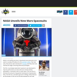 NASA Unveils New Mars Spacesuits