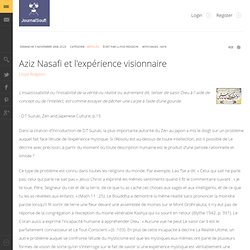 Aziz Nasafi et l'expérience visionnaire