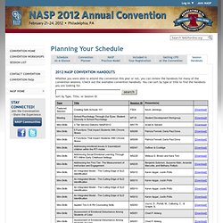 NASP 2012 Annual Convention