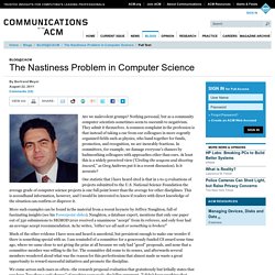 The Nastiness Problem in Computer Science