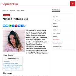 Natalia Pintado Net worth, Salary, Bio, Height, Weight, Age, Wiki, Zodiac Sign, Birthday, Fact