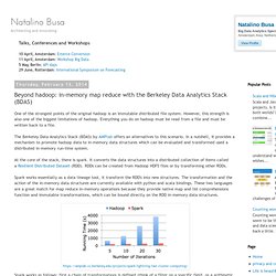 Natalino Busa: Beyond hadoop: in-memory map reduce with the Berkeley Data Analytics Stack (BDAS)