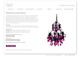 Thomas & Vines Ltd - Natasha flocked chandelier