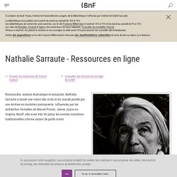 Nathalie Sarraute - Ressources en ligne